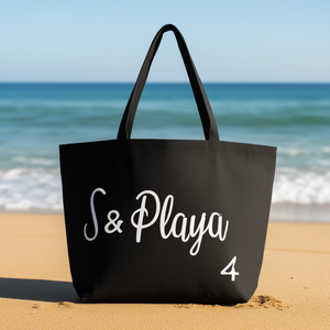 Bolso de Playa Angelina de Lino 55x38x17Cm con Bolsa Pequeña Estampada - Product Image 2