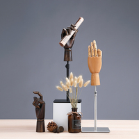 Mannequin de main articulé en bois de haute qualité, modèle de main en bois à articulations flexibles pour présentation de bijoux et dessin artistique