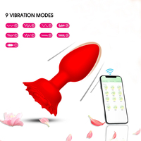 Yeni ürün enchanrose gül Anal Plug uzaktan kumanda APP popo fiş erkek ve kadın mastürbasyon masaj yetişkin seks oyuncak