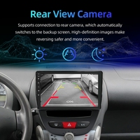 Radio Estéreo Android de 10 Pulgadas con Carplay y Navegación GPS, Control desde el Volante para Toyota Aygo/Peugeot 107/Citroën C1 2005-2014