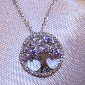 Collana con Ciondolo Albero della Vita per Donne, Ispirata alla Natura, Minimalista, per Uso Quotidiano, Accessori di Moda - Product Image 2
