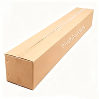 Boîte d'expédition en carton ondulé durable, emballage rectangulaire personnalisé pour cannes à pêche, pièces de quincaillerie et accessoires