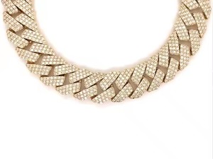 Collar de diamantes de moissanita de hip hop personalizado de alta calidad con cadena cubana para regalos para hombres - Product Image 6