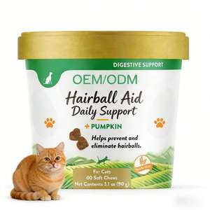 Vet Formula Psyllium Pumpkin Chews – Complément anti-boules <span class=keywords><strong>de</strong></span> poils pour chats, absorption rapide, sûr pour la santé digestive, traitement léchable des boules <span class=keywords><strong>de</strong></span> poils - Product Image 1