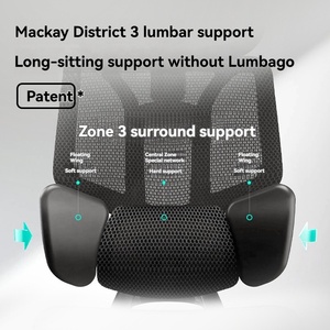 Luxurious High-tech Ergonomic Modern Fabric <b>Office</b> <b>Chair</b> With Adjustable Backrest 360 Swivel Height Adjust Recliner Home RUIHE-R - Product Image 3