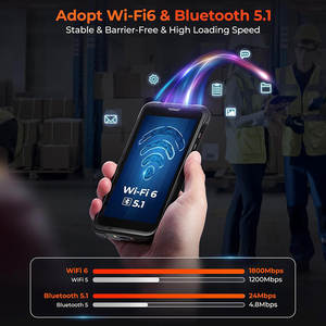 Android 13 5.5 "toàn màn hình cầm tay PDA WMS hàng tồn kho máy quét 2D Máy Quét Mã Vạch động cơ gồ ghề máy tính di động cho hàng tồn kho - Product Image 3