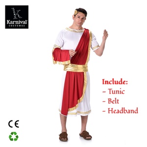 Disfraz de Julio César para Hombre, Toga de <span class=keywords><strong>Emperador</strong></span> Romano, Traje Verde para Adulto, Disfraz de Navidad, Fiesta de Cosplay, Vestido Medieval Renacentista para Cine y Televisión - Product Image 3