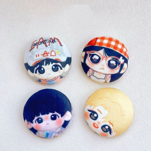 Badges en peluche personnalisés à motif d'idole, vente en gros, cadeaux promotionnels d'affaires à bas prix, fabricant de pin's en fer blanc - Product Image 3