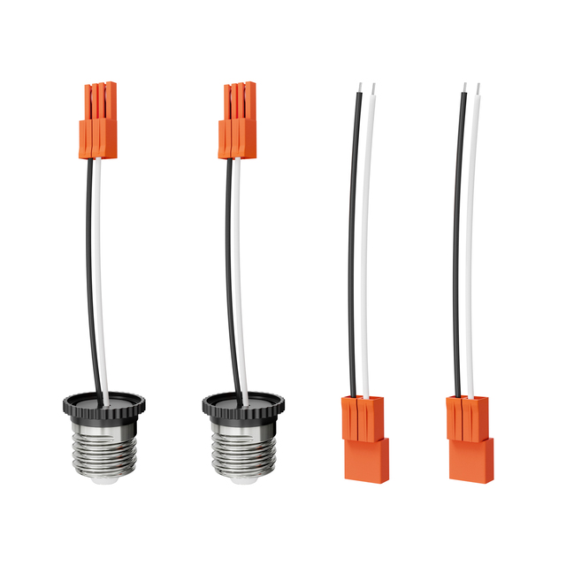 E26 Socket Adapter Socket Pigtail E26 Medium Base Recessed Light Socket Adapter for LED Ceiling Light Downlight