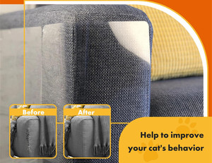 <span class=keywords><strong>Protector</strong></span> de <span class=keywords><strong>muebles</strong></span> para arañazos de gato, protectores de esquina de sofá transparentes para gatos de interior, grifo adhesivo antiarañazos disuasorio - Product Image 3