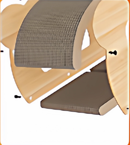 Tempat tidur kucing & penggaruk, tempat tidur kucing lapisan ganda dipertebal tidak rontok Modern tugas berat - Product Image 3