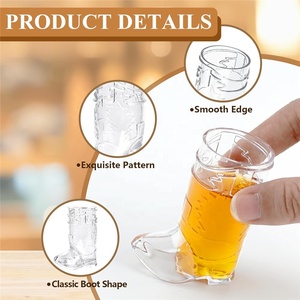Vasos con Forma de Bota de Vaquero, Vasos de Chupito de 1 Onza, Artículos para Fiestas Temáticas del Oeste, Despedidas de Soltera, Bodas - Product Image 2