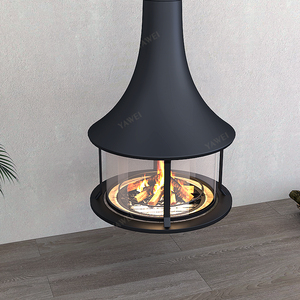Caminetto Moderno Autoportante da 900mm, Stufa Decorativa a Legna per Soggiorno <span class=keywords><strong>con</strong></span> Garanzia di 1 Anno - Product Image 3