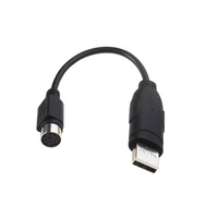 Kabel adaptor USB ke PS2, PS2 Antarmuka Mouse Keyboard wanita ke USB 2.0 konektor adaptor Pria