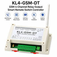 Contrôleur GSM industriel à distance KL4-GSM-DT/DTC, sortie relais 4 canaux, fréquence GSM 850-1900Mhz, prend en charge la carte SIM