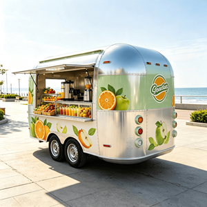 Outdoor Food Truck Mobile Kitchen Fully Equipped Catering Van Street Business Concession Street Food Cart - Product Image 6
