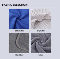 Serviette en microfibre de polyester tissée de qualité supérieure, à séchage rapide, écologique, avec brosse intégrée et clip magnétique – Offre spéciale
