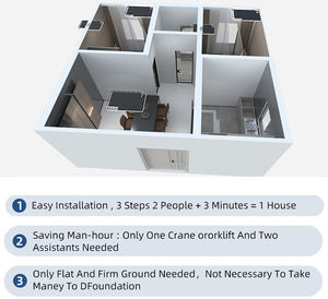 <span class=keywords><strong>Casa</strong></span> <span class=keywords><strong>de</strong></span> proveedores <span class=keywords><strong>de</strong></span> China, 4 dormitorios y 3 baños, <span class=keywords><strong>casa</strong></span> <span class=keywords><strong>de</strong></span> contenedores Strutcre <span class=keywords><strong>de</strong></span> acero ligero resistente al agua con techo <span class=keywords><strong>de</strong></span> acero añadido, <span class=keywords><strong>Sierra</strong></span> Leona - Product Image 6