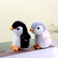 Porte-clés pingouin en peluche de 4 pouces, petit cadeau pour enfants