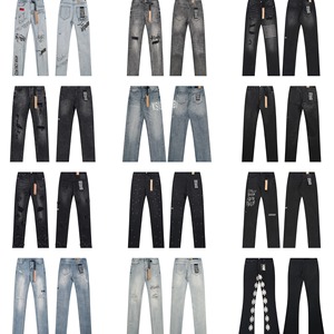 Jeans de Marca Ksubiy, Diseño Urbano Europeo y Americano, Color Sólido, Retro, Moderno, de Lujo, Hip Hop, Elásticos, de Alta Calidad - Product Image 1