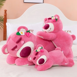 Simpatici giocattoli di peluche con orso di peluche alla fragola bambole di peluche per regalo - Product Image 3