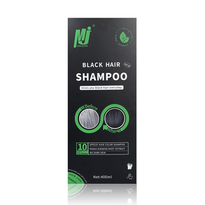 Teinture capillaire noire, shampooing crème pour cheveux, bio, semi-permanente, couvre les cheveux blancs et <span class=keywords><strong>gris</strong></span>, naturelle pour femmes et hommes - Product Image 1