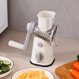 Cortador de verduras multifuncional, rebanador de rodillos con manivela manual, rebanador de verduras <span class=keywords><strong>Vertical</strong></span> tres en uno, corte de queso de cocina - Product Image 3