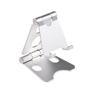 Aluminum Alloy Foldable Phone Holder Red Desktop <b>Stand</b> For <b>Tablets</b> And Smartphones - Product Image 3