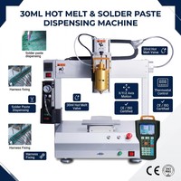 Máquina Dispensadora de Pegamento Termofusible de Escritorio de 30 ml para Fijación de Arnés, Ensamblaje de Componentes Electrónicos, Robot de Precisión de 3 Ejes Maistone