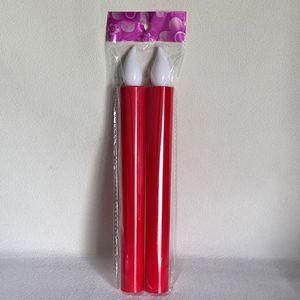 LED长柄蜡烛灯圣诞金色底座电子祝福火焰头蜡烛灯户外室内使用可充电 - Product Image 6