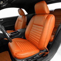 Sarung Jok Mobil Custom Fit untuk Mustang Coupe 2004-2009 Generasi ke-5 S197 (Bukan Facelift, BUKAN Convertible) Set Lengkap