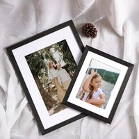 Marco de Fotos Personalizado al por Mayor, Exhibición de Doble Cara en Acrílico, Marco de Madera Sólida Transparente para Decoración del Hogar