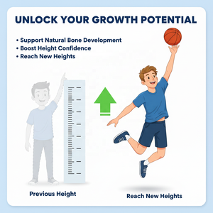 حلوى لتعزيز النمو مع الكالسيوم وفيتامين د3 وك2 وإل-أرجينين والكولاجين للأطفال والبالغين والمراهقين لتقوية العظام - Product Image 2