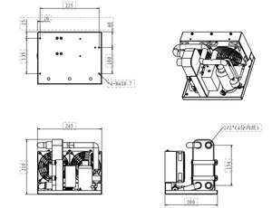 소형 24VDC 산업용 컴프레서 냉각기 550W 냉각 용량 -20~+50 작동 냉동 열교환 장비 - Product Image 6