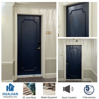 Vente directe d'usine Porte en bois massif intérieure en placage naturel peint au design moderne robuste et durable Manuel en nylon pour un usage en appartement