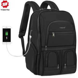 Para Tigernu, bolsa de viaje de moda, Maleta de equipaje deportiva de poliéster impermeable con cierre de cremallera y etiquetas de avión - Product Image 2
