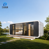 Cabane Apple de luxe portable, maison préfabriquée, chambre modulaire personnalisée pour camping, hôtel, complexe hôtelier et camping touristique