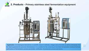 Para equipo de fermentación ADC estándar GMP, biorreactores de cultivo celular de 10L-50L, hervidor de reacción automático de células de mamífero CIP - Product Image 6