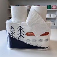 FSC-Zertifiziertes Maßgeschneidertes 100% Bambus oder Frischholzfaser Toilettenpapier 2-3-lagig Ultra Weich Septikfreundlich für Australien USA