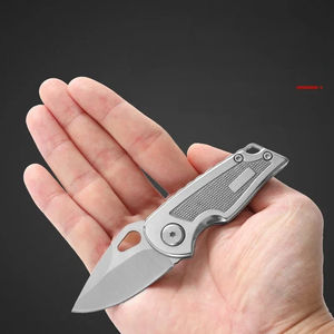 Mini cuchillo plegable portátil de acero inoxidable para frutas, cuchillo de arte portátil para desempaquetar y abrir paquetes, cuchillo de apertura rápida. - Product Image 3