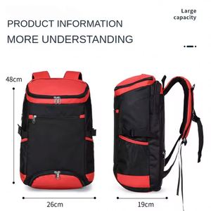Sac à dos de sport personnalisé avec logo, grande capacité, sacs à dos de basketball, multifonction, sac de badminton avec compartiment à chaussures - Product Image 2