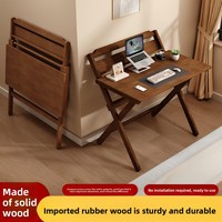 Table d'ordinateur pliable en bois massif, moderne et minimaliste, de haute qualité, compacte, sans installation, pour salon ou bureau d'enfant