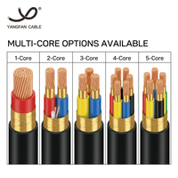 Cable de Alimentación Flexible Resistente al Fuego Cu/XLPE/PVC de 4 Núcleos, 0.6/1kV, Cable Eléctrico de Cobre con Aislamiento XLPE Ignífugo