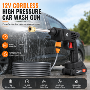 Hidrolavadora Eléctrica Portátil Inalámbrica Leego, Mini Lavadora de Agua Fría de Alta Presión, 12v 3Mpa, Mayor Capacidad de Limpieza, Fácil de Usar, para Automóvil - Product Image 1