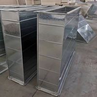 Conduit d'air rectangulaire en acier galvanisé TDF pour système CVC, ventilation d'air frais et évacuation pour l'ingénierie des bâtiments
