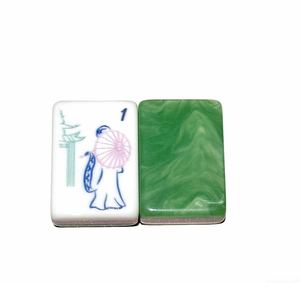 <span class=keywords><strong>Fengcai</strong></span> - Juego de Mahjong Personalizado de Diseño Moderno y Lujoso, con 3 Capas de Impresión en Mármol Verde, Fichas de Mahjong con Diseño de Miss American, Entretenimiento con Cartas de Ajedrez - Product Image 3