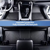 Tapis de sol de voiture de luxe 3D TPE antidérapants personnalisés professionnels, ensemble complet de 3 pièces, toutes saisons, BYD King 2024-2025