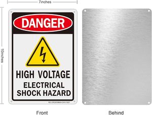 Panneau de sécurité d'avertissement de danger, à utiliser pour la haute tension, l'électricité, les lieux de construction, alerter les gens du danger - Product Image 2