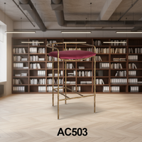 Baxter – chaise de bar de forme incurvée d'italie, tabouret en métal forgé à la main, mobilier de bar en tissu