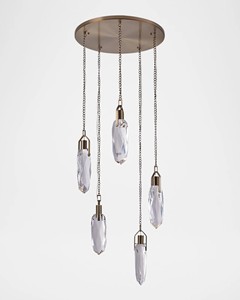 Lustre de luxe en forme de feuille d'or | Suspension artistique en métal tissé pour salon/décor de hall d'hôtel - Product Image 2